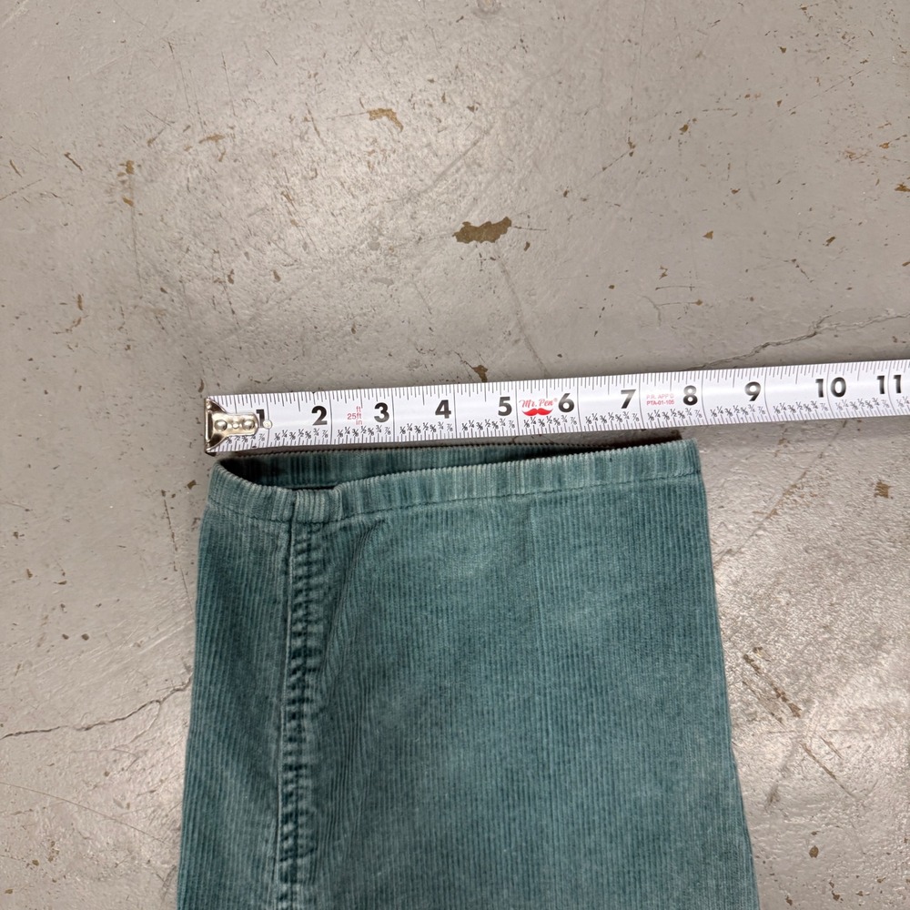 Vintage Eddie Bauer Corduroy Pants Teal Green Straight Leg Cotton 36 x 30 - Picture 7 of 7